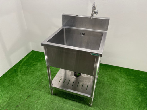 タニコー/Tanico 業務用　ステンレス　1層シンク流し台　蛇口付き　飲食店　W600xD600xH800mm