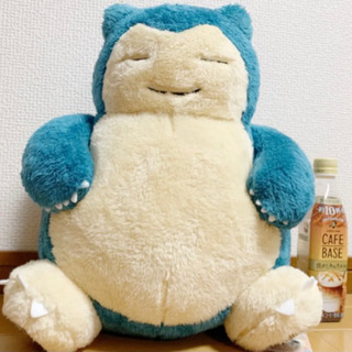 飼い主決まりました♡【新品】ふわふわカビゴン　BIGぬいぐるみ　大きいぬいぐるみ　ポケモンの画像