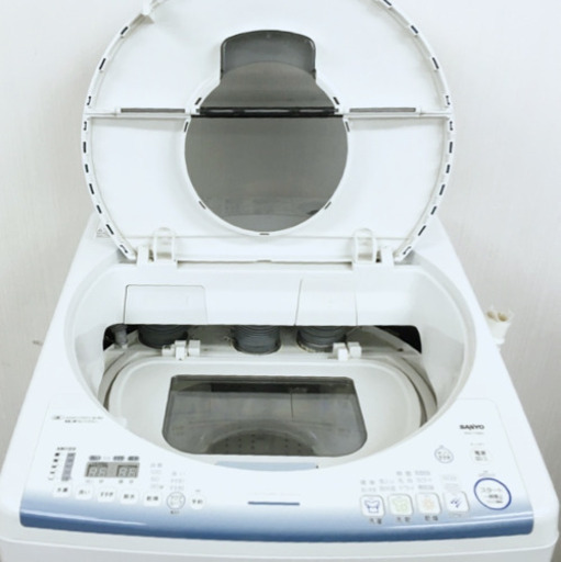 (送料無料) 洗濯乾燥機 洗9kg 乾5kg 温風で完全乾燥 超大型 SANYO 美品