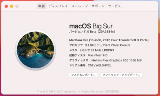 【美品】【上位モデル】MacBook Pro,13inch,Touch Bar, TB3*4,2017