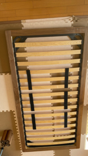 無印　シングル　ウォルナット