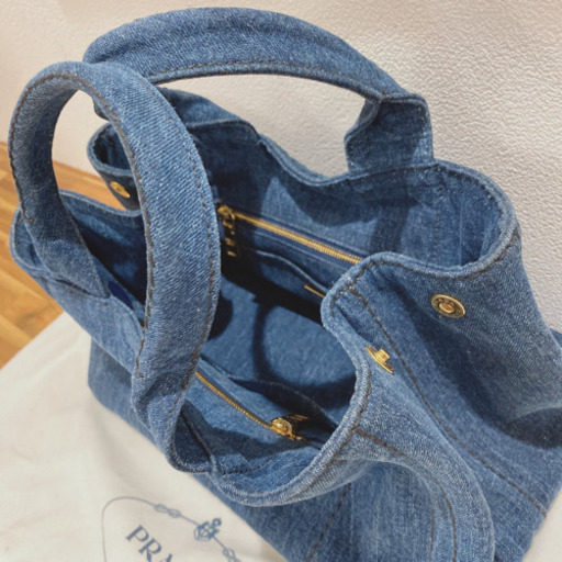 新年大幅値下げ！プラダ トートバッグ カナパ PRADA 美品 デニム