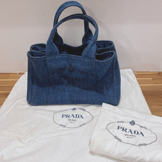 新年大幅値下げ！プラダ トートバッグ カナパ PRADA 美品 デニム