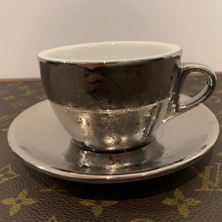 ヨーロッパ柄ミラーシルバーCUP☕️