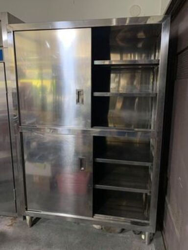 120*58*180cm　業務用ステンレス戸棚　2段式　▫️収納庫　食器庫　厨房機器▫️