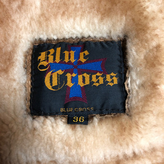 ムートンジャケット　BLue Cross