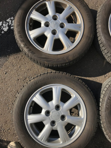 【交渉可】155/65R14 VRX2 2018年製4本　ダイハツ純正ホイルセット