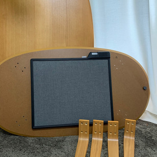 【取引中】無印良品　楕円こたつ　傷あり注意ありの画像