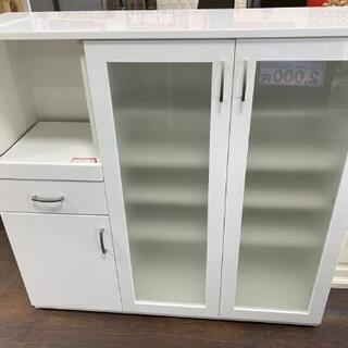 ニトリ　ロータイプキッチンキャビネット　食器棚