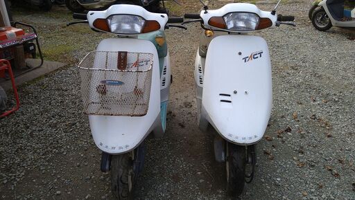 決まりました！最終値下げ ﾎﾝﾀﾞ HONDA ﾀｸﾄ TACT 実動と部品取り 二台セット 書類＆鍵あり 山形発 自社陸送あり