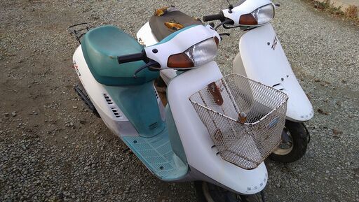 決まりました！最終値下げ ﾎﾝﾀﾞ HONDA ﾀｸﾄ TACT 実動と部品取り 二台セット 書類＆鍵あり 山形発 自社陸送あり