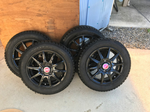 【取引予定者有】【1点補修あり】NBOX等 スタッドレスタイヤ ホイールセット