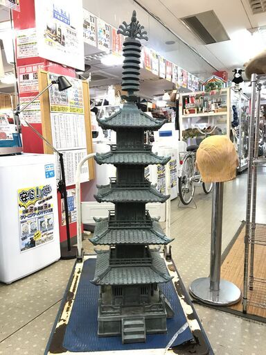 (12/25販売 森)鋳物 五重塔