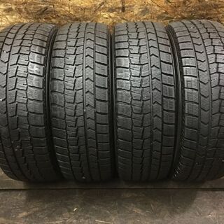 DUNLOP WINTER MAXX WM02 205/60R16 16インチ スタッドレス 4本 2016年製 バリ溝 ヴォクシー ステップワゴン等　(VTH315) クレジットカード QR決済可能