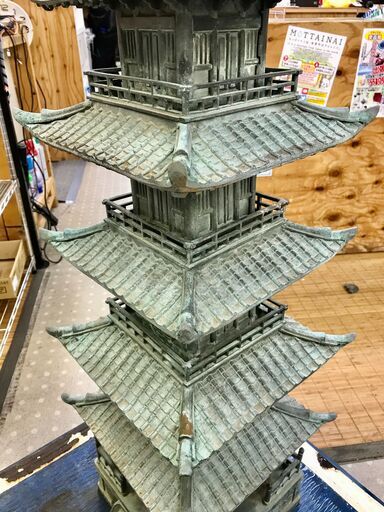 (12/25販売 森)鋳物 五重塔