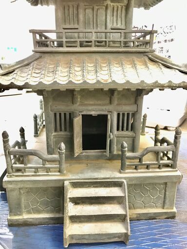 (12/25販売 森)鋳物 五重塔