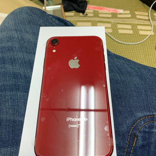 iPhoneXR 256GB SIMフリー RED Apple交換品 保証あり