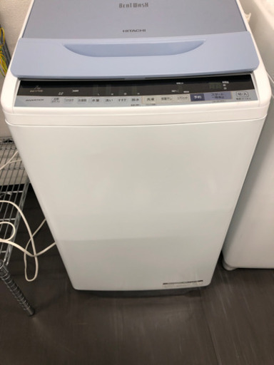 【洗濯機・日立】ビートウォッシュ BW-V70B⭐️2017年製⭐️動作確認済み⭐️洗い済み