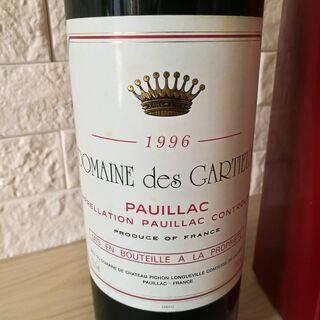 フランス赤ワイン Domaine des Gartieux 1996の画像