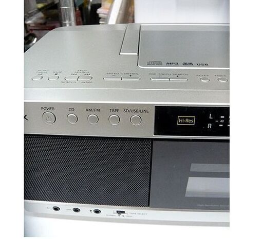 札幌 2019年製 東芝 ハイレゾ対応SD/USB/CDラジオカセットレコーダー TY-AK1 リモコン付 説明書付 本郷通店