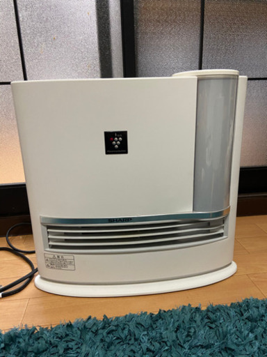 シャープ プラズマクラスター搭載 加湿機能付 セラミックファンヒーター ホワイト HX-H120-W