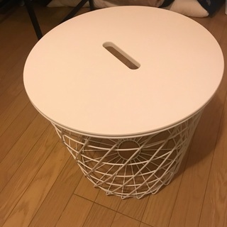 ＩＫＥＡ/イケア　KVISTBRO：収納テーブル　ホワイト の画像