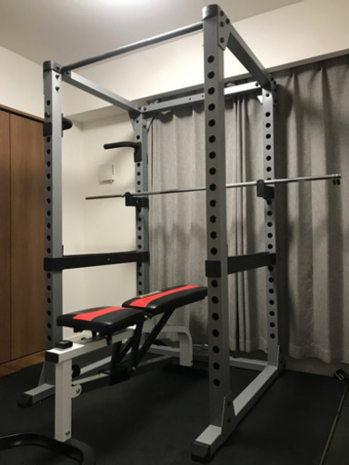 ホームジムグッズ(可変ダンベル、ホームジム床材(ラバーマット)、EZバー、ディッピングベルト)