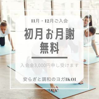 初月月謝無料のご入会キャンペーンの画像