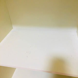 【交渉中】白色3段カラーボックス棚　２つあります！の画像