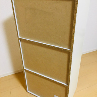 【交渉中】白色3段カラーボックス棚　２つあります！の画像