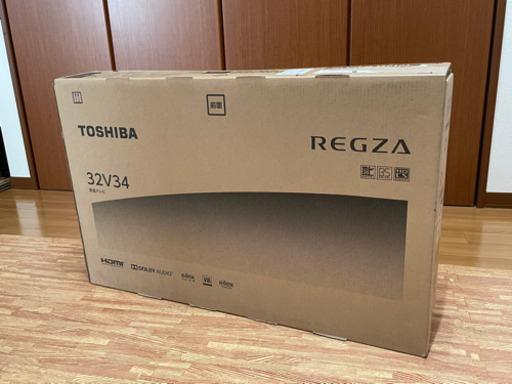 【20年9月発売新商品】東芝 REGZA 32インチTV 32V34 ほぼ未使用