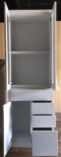 引取希望　60cm幅の食器棚（ホワイト）