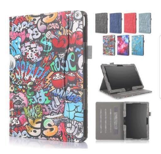 Duanr NEC LAVIE Tab E TE510/JAW 2019年新型 PC-TE510 JAW 10.1インチ 専用ケース カバー ハンドストラップ付き スタンド機能 カード収納 衝撃吸収 耐衝撃 タブレットケース
