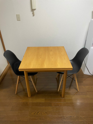 値下げしました！天然木単板　折り畳み机