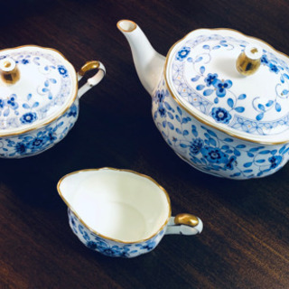 Narumi ナルミ ミラノ ティーポット シュカポット クリーマー 3点セット