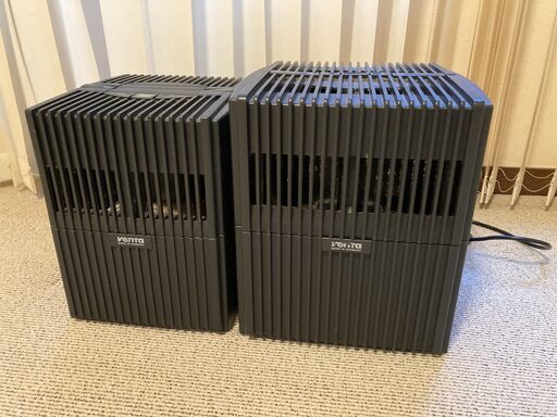 「急募」ベンタ Venta 加湿器\u0026空気清浄機 2個セット＋ハイジェン液、クリーナー 取扱説明書あり