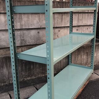 スチール棚 4段 ボルトレス　ノンボルト ラック 中量棚 幅1855×奥行570×高さ1800 耐荷300kg 中量ラック 倉庫 業務用　愛知　岐阜　一宮市　グッドプライス一宮の画像