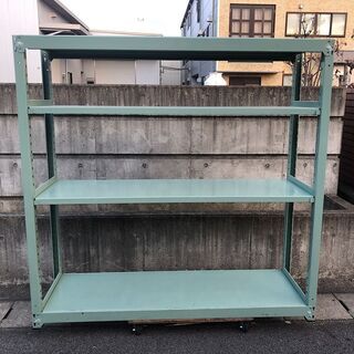 スチール棚 4段 ボルトレス　ノンボルト ラック 中量棚 幅18...