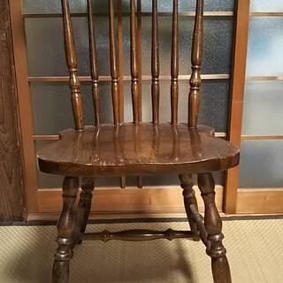高級家具　飛騨　柏木工　かしわ　チェア２脚　ウィンザーチェア　W...