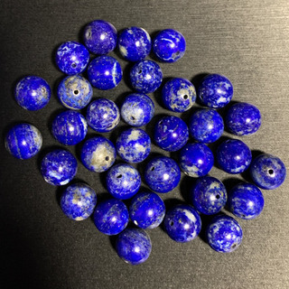 ラピスラズリ（天然）（12mm玉）粒売りの画像