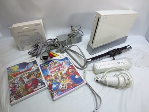 Wii 本体 ソフト まとめてセット RVL-001(JPN) ホワイト クラシックコントローラPRO いただきストリート