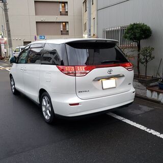 エスティマ2.4Ｇ　Ｈ19　車検4年2月　走行105000キロ　純正ＨＤＤナビ＆フルセグＴＶ　カラーバックカメラ　両側パワースライド＆リヤパワゲート　３列目電動格納シート　7人乗り　1オーナー　の画像