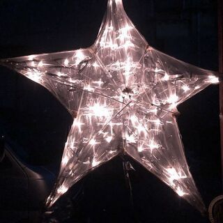 ★動作〇★ クリスマス飾り スター 直径約90cm 