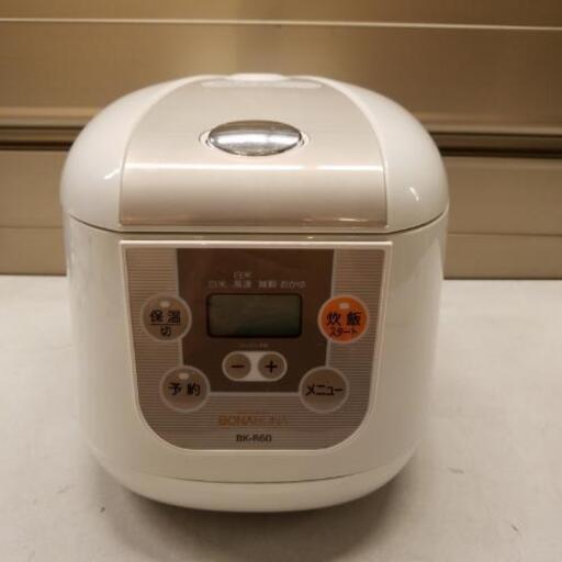 シーシービー 炊飯ジャー 3.5合炊 BONABONA BK-R60-WH 炊飯器