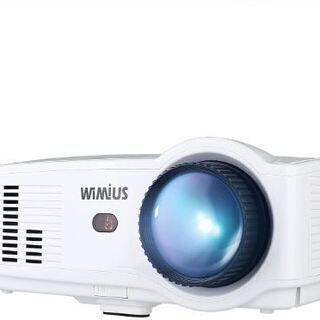 WIMIUS LEDプロジェクター HD 1280*800 3200ルーメン 1080Pサポート HDMIケーブル付属 日本語説明書 パソコン/USB/スマホ/タブレット/ゲーム機など接続可能（T4 ホワイト)の画像