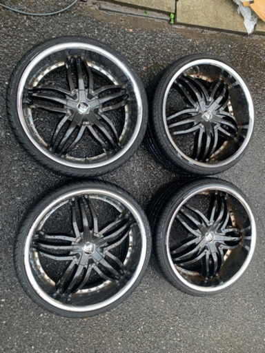 最終値下げ！！ディアブロ エンジェル 22インチ ホイールタイヤセット 114.3 4本