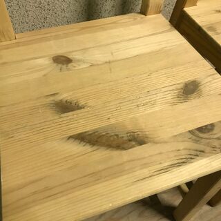 IKEA イケア IVAR イーヴァル ダイニングチェア 2脚セット 椅子 パイン無垢材の画像