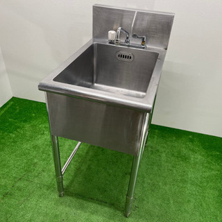 業務用　ステンレス　1層シンク流し台　蛇口付き　店舗　W400xD800xH850mm 業務用 ステンレス 1層シンク流し台 蛇口付き 店舗 W400xD800xH850mm