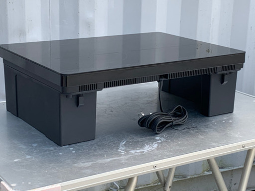 格安で！アイリス オーヤマ IHクッキングヒーター◇1400W◇脚付◇2口◇タイマー◇2018年製◇IHC-WKG2S-B