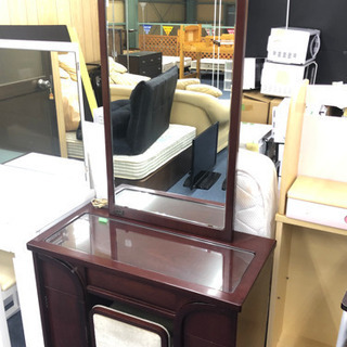 【お宝スーパーセール】SK0763 一面鏡ドレッサー スツール付